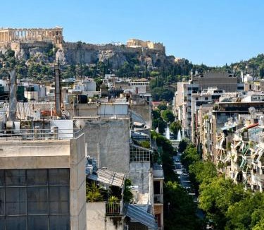 Platia Viktorias Apartment | 7th floor Athens Centre Penthouse, Acropolis View, Near Metro