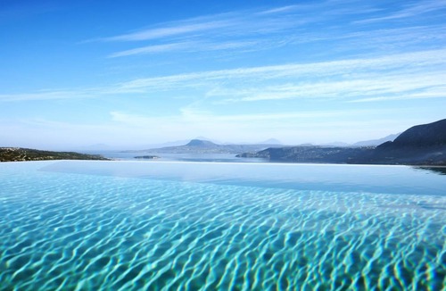 Kounoupidiana Villa | A unique large private villa with stunning sea views and two pools.