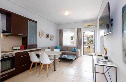 Adelianos Kampos Hotel | Adele Riva : Suite with King-Size Bed and Ocean View