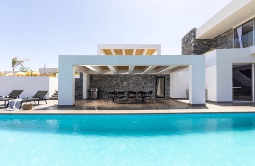 Agia Pelagia Villa | Alluring Crete Beachfront Villa | Villa Kriti Serenity | 5 Bedrooms |.