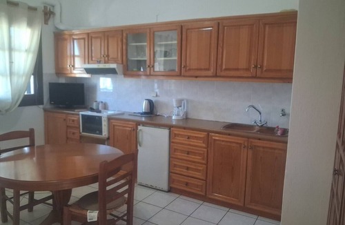 Skala Apartment | Anastasia's 1 Apartment with Private Balcony and Sea View