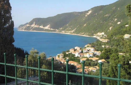 Agios Nikitas Apartment | Apartment 'Villa Milia - Sea View' with Sea View, Wi-Fi and Air Conditioning