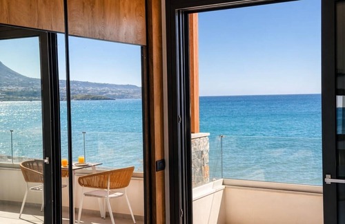 Kalyves House | Aqua Vista-Villa Horizon seafront villa with private Jacuzzi, Kalyves Crete
