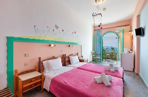 Agia Galini Bed & Breakfast | Bed and Breakfast 'Double Room No 204 Sea View' with Sea View, Wi-Fi and Air Conditioning