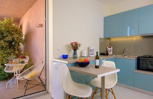 Agios Nikolaos Town Apartment | Bellevue Suites Studio 2 with Pool View