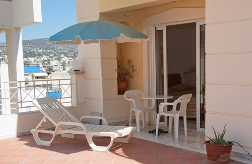 Agios Nikolaos Town Apartment | Bellevue Suites Studio 2 with Pool View