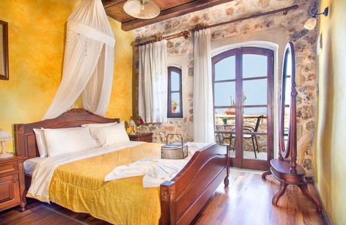 Samonas House | Blue villa Mantzourana - 1 bedroom-2 balconies -Sea and mountain view