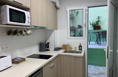 Omonia Apartment | Central area of Athens, two bedroom Cozy Apartment with garden and terrace