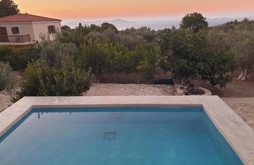 Kos House | Chaihoutes stone House and Villa into Olive farm in Zia