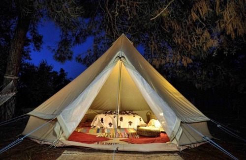 Marathopoli Cottage | Cocoon Tent in an Olive Grove