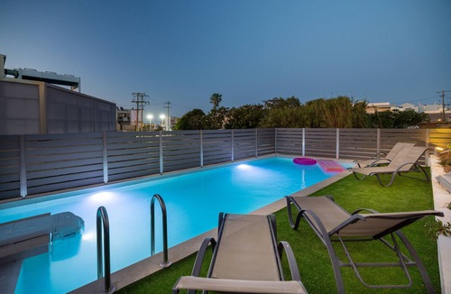 Rethymno Apartment | Creta Sun, Mezzanine 202 City view