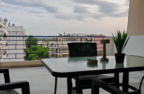 Pyrgos Apartment | Elenas sweet home - Penthouse with Large Balcony