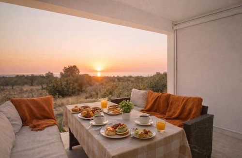 Afandou Villa | Exclusive Olive & Herb Villa, Mountain to Sea Views, Rhodes