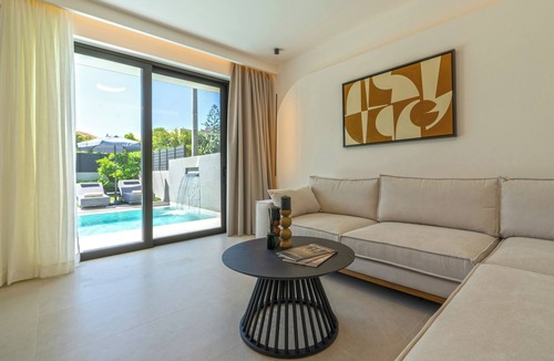 Pigi House | Green villa II, Stylish villa with pool near beaches in Rethymno