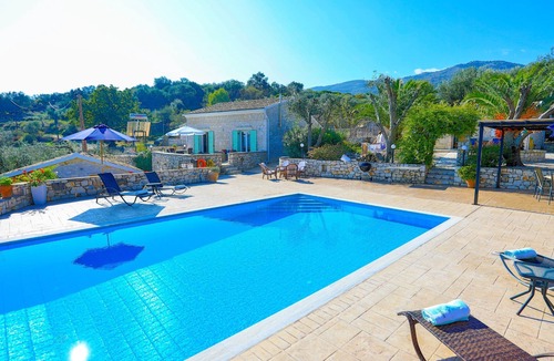 Kellia Villa | Helona: Villa Estate, heated pool, stunning views, A/C