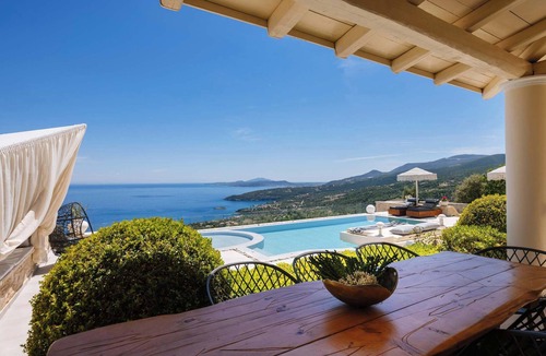 Skinaria Villa | Hilltop Sea-View Villa Family Pools & Play Area