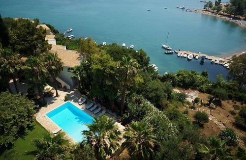 Gouvia Villa | Large Elegant Villa, Stunning Sea Front Position with Direct Access to Gouvia Beach, Pool & Gym!