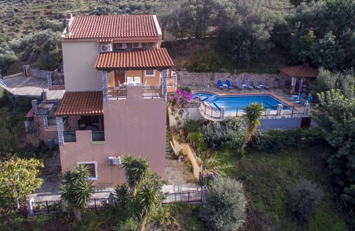 Stalos Villa | Large Villa With Private Swimming Pool And Sea Views In Stalos