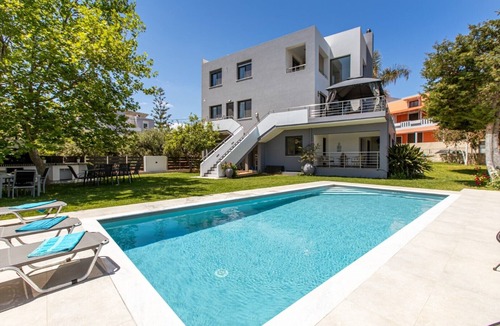 Daratsos Villa | Lux villa*Walk to beach*Hydromassage Pool*14 people