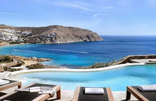 Paraga Villa | Luxurious Stone-Built Villa, Private Pool, Gym, Stunning Sea Views just 5 mins walk to Agrari Beach