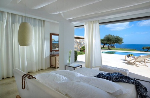 Agios Nikolaos Town Villa | Luxury Crete Villa | The Grand Villa | Private Pool | Sea View | 3 BDR |.
