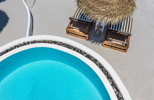 Akrotiri Villa | Luxury Santorini Villa | Summer Lovers Villa Private Pool | 5 Bedrooms |.