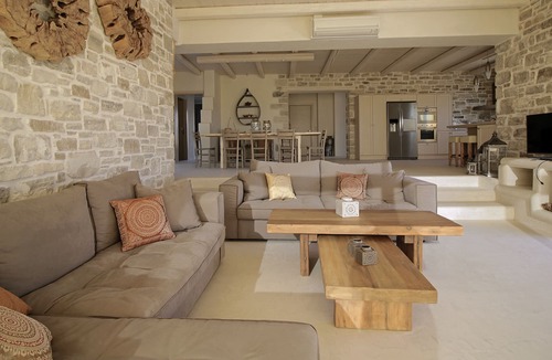 Kalamaki Villa | Luxury seafront villa Komos, stunning view, private pool,totally quietness
