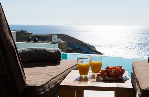Kea Villa | Luxury waterfront villa with a swimming pool and direct access to the sea