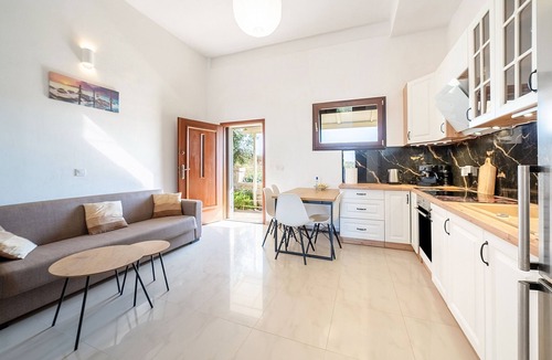 Dafnata Apartment | Melissa apartment - stunning sea views, large garden and parking