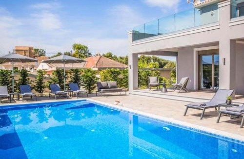Leivathos Villa | Modern Kefalonia Villa 3 Bedrooms Villa Anthelia Private Pool & Stunning Sea Views Klismata