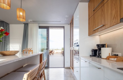Kato Galatas Villa | Oinolithos Luxury Villa Chrysalis - Sea views, 1 km from the beach, private pool!