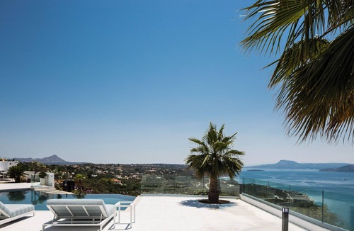 Pitharion Villa | Paul's Mansion, luxury, heated infinity pool BBQ