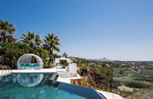 Pitharion Villa | Paul's Mansion, luxury, heated infinity pool BBQ