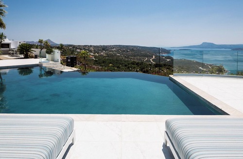 Pitharion Villa | Paul's Mansion, luxury, heated infinity pool BBQ