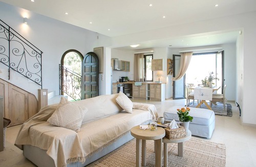 Afandou Villa | Peaceful Agrotourism Retreat with Sea & Mountain Views near Rhodes