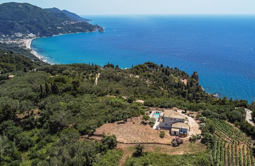 Sinarades Villa | Private hillside villa with heated pool and magnificent views over Ionian Sea