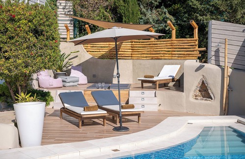Katochori Villa | Private Luxury villa in Chania-Pool, Hot Tub, BBQ,Playground,whiteMountain Views