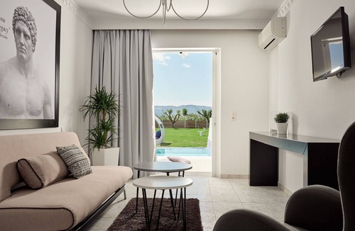Kalamaki Apartment | R 820 Superior Suite with Outdoor Private Jacuzzi Maid Service Breakfast Included