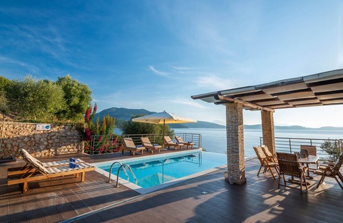 Evgiros Villa | Seafront Marine Villa: Seaside Elegance, 30m from the Shore