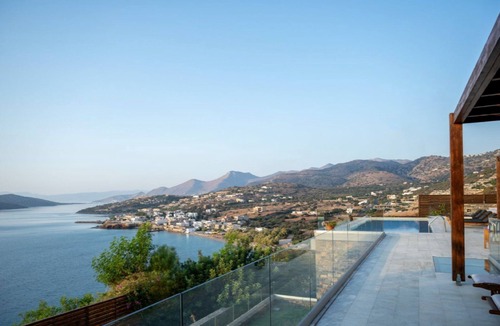 Elounda Villa | Seafront Villa Astraiax, Divine Sea Views, Private Infinity Pool, Furnished.