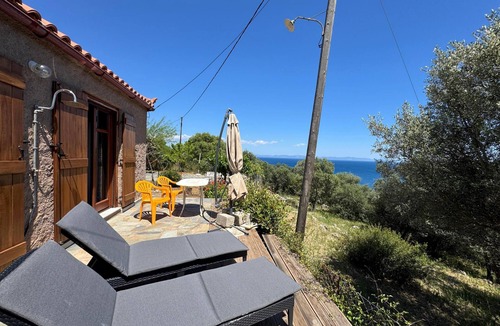 Karvelas House | Small holiday home with sea view in a quiet location near Vathy, Peloponnese.