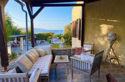 Sitia House | Spacious vacation home for 2–6 people, right on the beach, surrounded by nature, pet-friendly