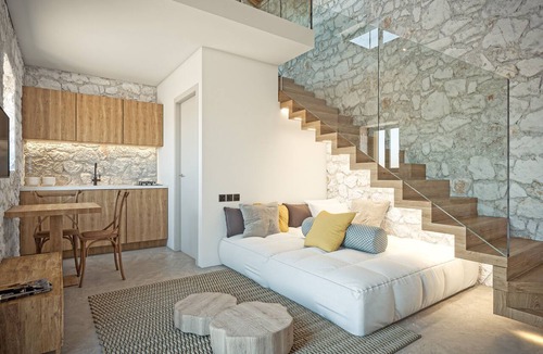 Agios Sostis House | Stone Maisonette with Partial Sea View