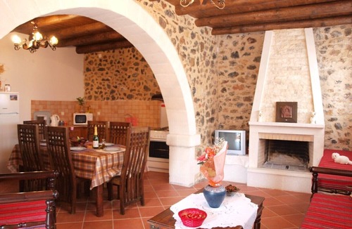 Astratigos Villa | Stone Villa Olga shared pool & seaview, 3bedrooms, BBQ