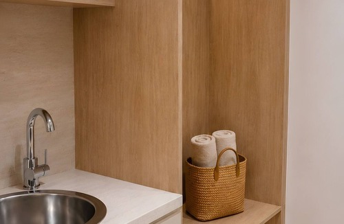 Skala Sotiros Apartment | Studio Apartment 'Chrissi 105' with Mountain View, Wi-Fi and Air Conditioning