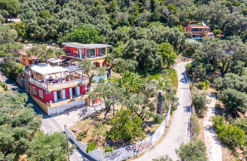 Sinarades Apartment | Studio Apartment 'With Sea View 1' with Sea View, Wi-Fi and Air Conditioning