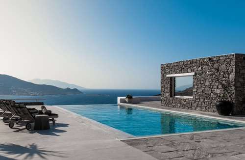 Mykonos Villa | Stunning newly renovated Five * Family Villa with ultimate view and privacy