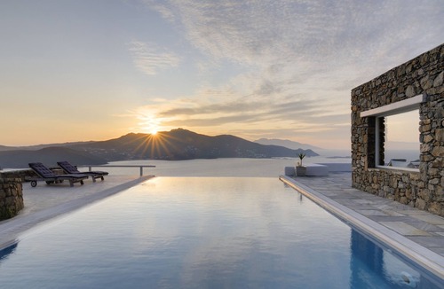 Mykonos Villa | Stunning newly renovated Five * Family Villa with ultimate view and privacy