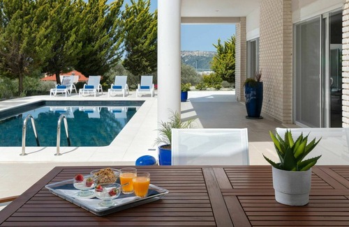 Pastida Villa | Stunning private villa with A/C, private pool, WIFI, TV, balcony, panoramic view and parking