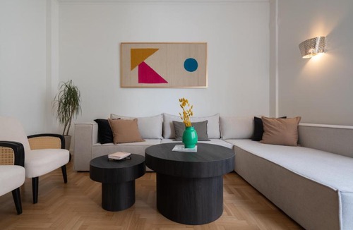 Exarhia Apartment | Stylish 4BR Penthouse with Private Rooftop Near Lycabettus